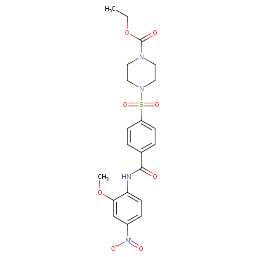ethyl 4-{4-[(2-methoxy-4-nitrophenyl)carbamoyl]benzenesulfonyl}piperazine-1-carboxylate