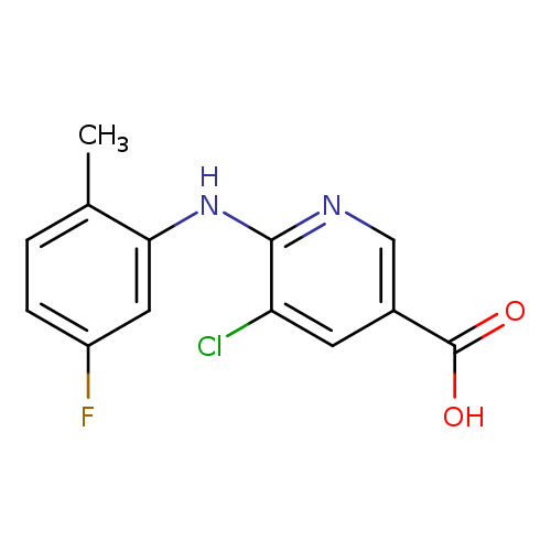 5-chloro-6-[(5-fluoro-2-methylphenyl)amino]pyridine-3-carboxylic acid