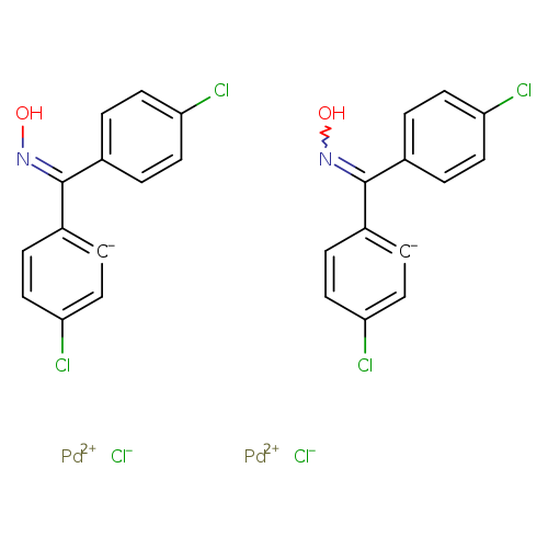Di-mu-chlorobis[5-chloro-2-[(4-chlorophenyl)(hydroxyimino)methyl]phenyl]palladium(II) Dimer