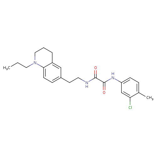 N'-(3-chloro-4-methylphenyl)-N-[2-(1-propyl-1,2,3,4-tetrahydroquinolin-6-yl)ethyl]ethanediamide