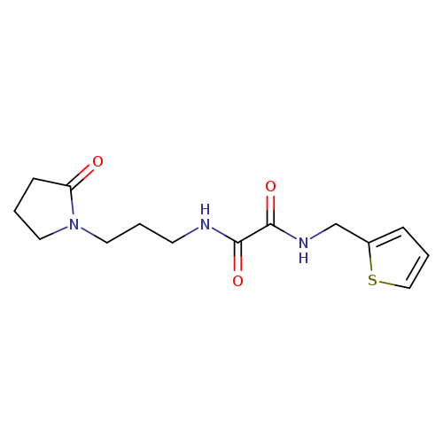 N-[3-(2-oxopyrrolidin-1-yl)propyl]-N'-[(thiophen-2-yl)methyl]ethanediamide