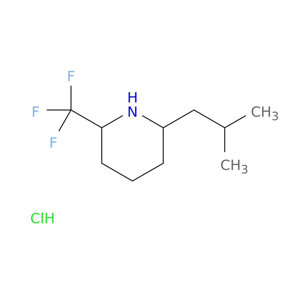 2-(2-methylpropyl)-6-(trifluoromethyl)piperidine hydrochloride