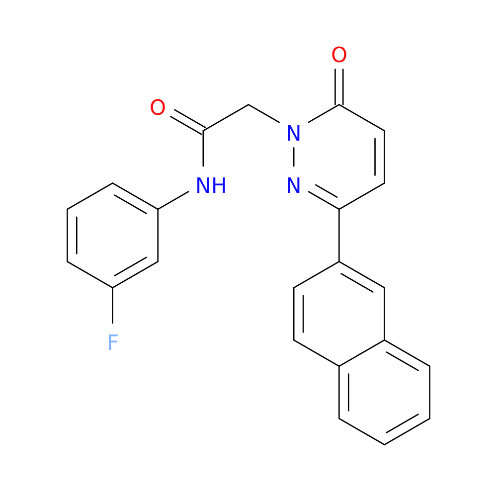 N-(3-fluorophenyl)-2-[3-(naphthalen-2-yl)-6-oxo-1,6-dihydropyridazin-1-yl]acetamide