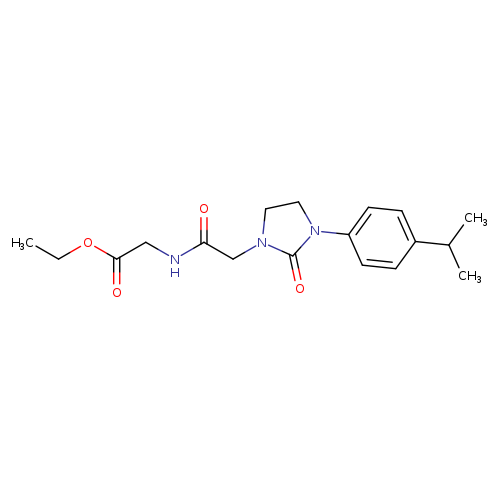 ethyl 2-(2-{2-oxo-3-[4-(propan-2-yl)phenyl]imidazolidin-1-yl}acetamido)acetate