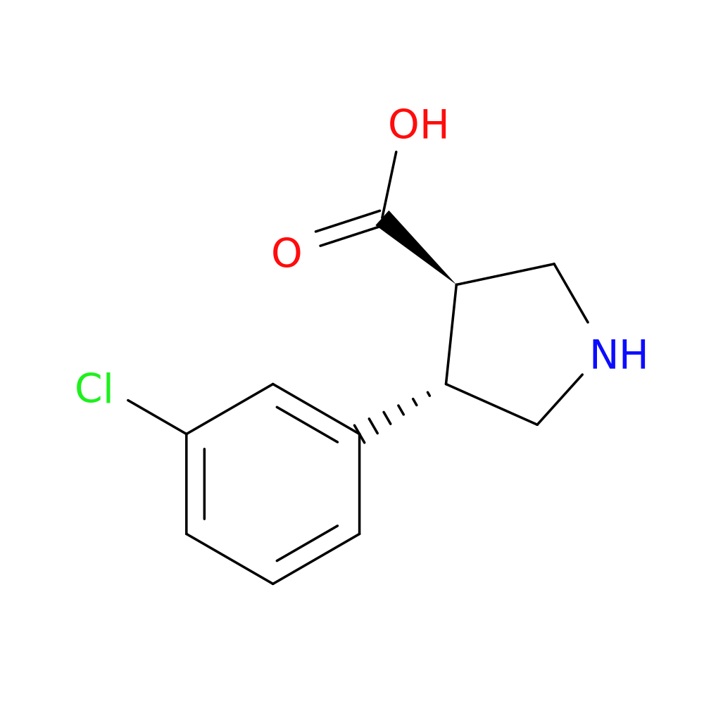 (3R,4S)-4-(3-Chlorophenyl)pyrrolidine-3-carboxylic acid