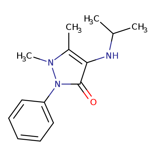3H-Pyrazol-3-one,1,2-dihydro-1,5-dimethyl-4-[(1-methylethyl)amino]-2-phenyl-