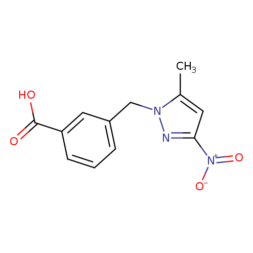 3-[(5-methyl-3-nitro-1H-pyrazol-1-yl)methyl]benzoic acid
