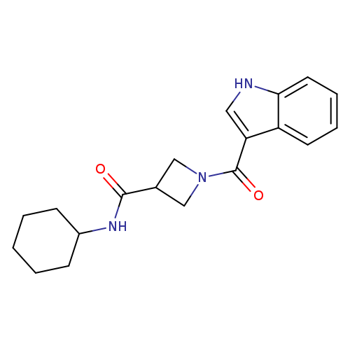 N-cyclohexyl-1-(1H-indole-3-carbonyl)azetidine-3-carboxamide