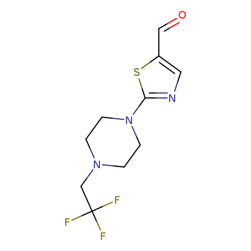 2-[4-(2,2,2-trifluoroethyl)piperazin-1-yl]-1,3-thiazole-5-carbaldehyde