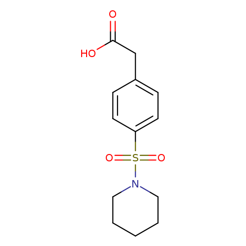 2-[4-(piperidine-1-sulfonyl)phenyl]acetic acid