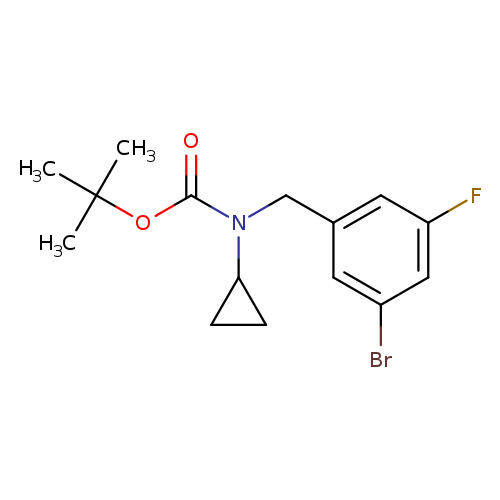 tert-butyl 3-broMo-5-fluorobenzyl(cyclopropyl)carbaMate