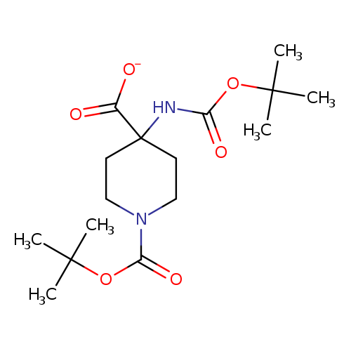 1,​4-​Piperidinedicarboxyl​ic acid, 4-​[[(1,​1-​dimethylethoxy)​carbonyl]​amino]​-​, 1-​(1,​1-​dimethylethyl) ester