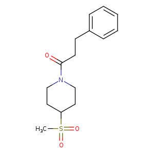 1-(4-methanesulfonylpiperidin-1-yl)-3-phenylpropan-1-one