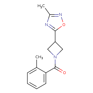 3-methyl-5-[1-(2-methylbenzoyl)azetidin-3-yl]-1,2,4-oxadiazole