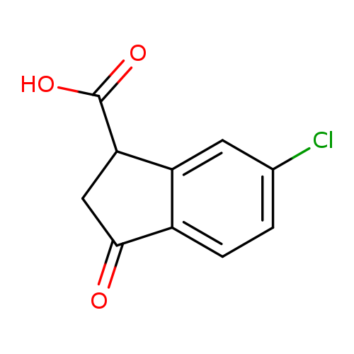 6-Chloro-3-oxo-2,3-dihydro-1H-indene-1-carboxylic acid