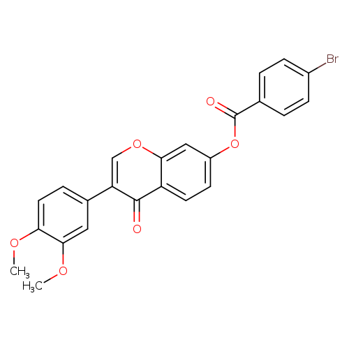 3-(3,4-dimethoxyphenyl)-4-oxo-4H-chromen-7-yl 4-bromobenzoate