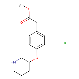 Methyl 2-(4-(piperidin-3-yloxy)phenyl)acetate hydrochloride