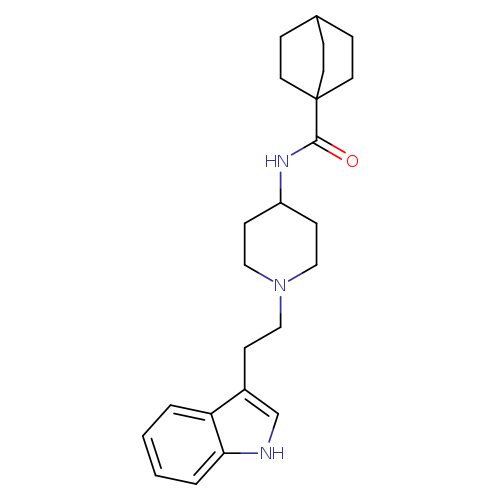 N-{1-[2-(1H-indol-3-yl)ethyl]piperidin-4-yl}bicyclo[2.2.2]octane-1-carboxamide