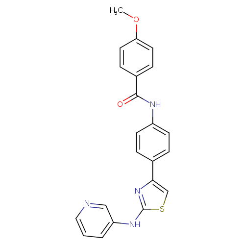 4-methoxy-N-(4-{2-[(pyridin-3-yl)amino]-1,3-thiazol-4-yl}phenyl)benzamide