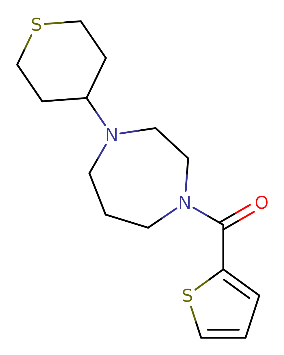 1-(thian-4-yl)-4-(thiophene-2-carbonyl)-1,4-diazepane