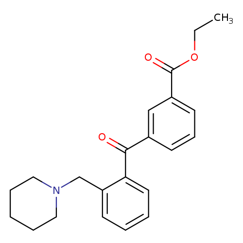 3'-Carboethoxy-2-piperidinomethyl benzophenone