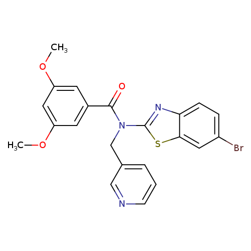 N-(6-bromo-1,3-benzothiazol-2-yl)-3,5-dimethoxy-N-[(pyridin-3-yl)methyl]benzamide