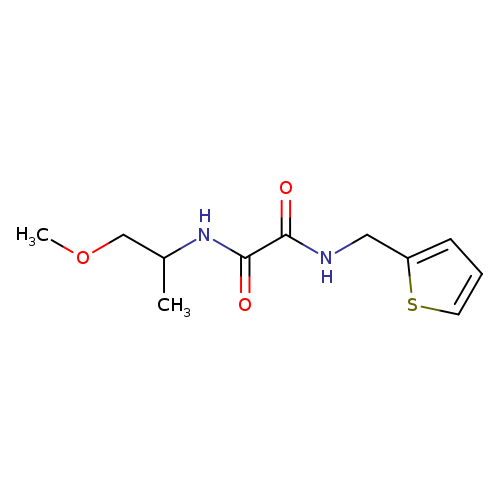 N-(1-methoxypropan-2-yl)-N'-[(thiophen-2-yl)methyl]ethanediamide