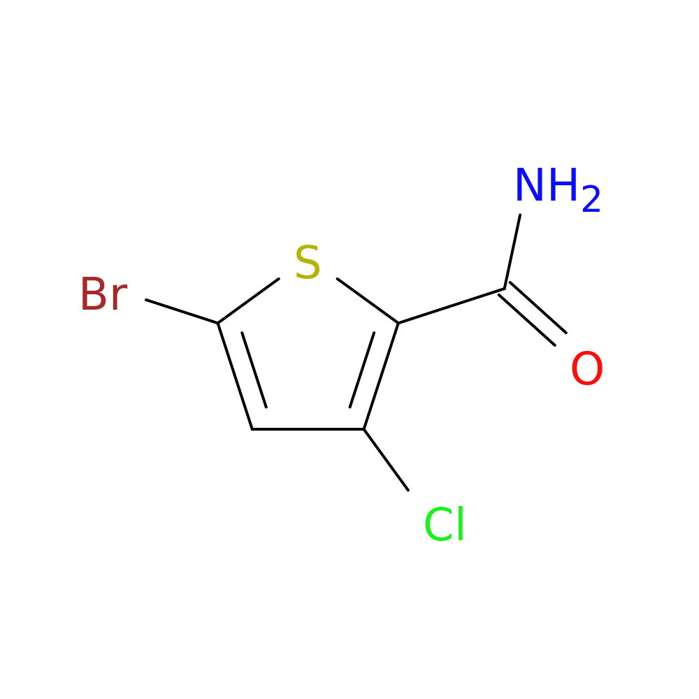 5-bromo-3-chlorothiophene-2-carboxamide