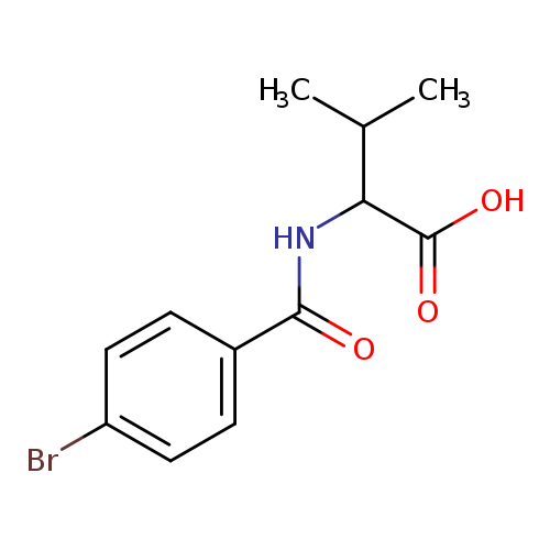 2-[(4-Bromobenzoyl)amino]-3-methylbutanoic acid