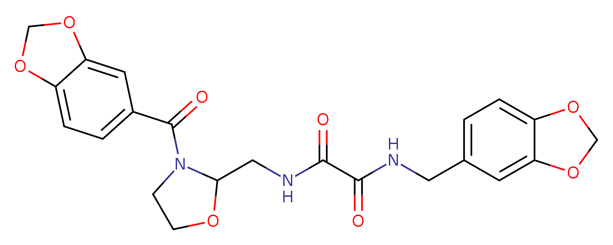 N'-[(2H-1,3-benzodioxol-5-yl)methyl]-N-{[3-(2H-1,3-benzodioxole-5-carbonyl)-1,3-oxazolidin-2-yl]methyl}ethanediamide