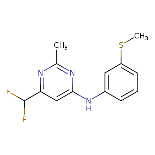 6-(difluoromethyl)-2-methyl-N-[3-(methylsulfanyl)phenyl]pyrimidin-4-amine