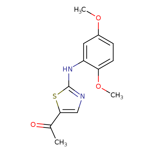 1-(2-((2,5-Dimethoxyphenyl)amino)thiazol-5-yl)ethanone