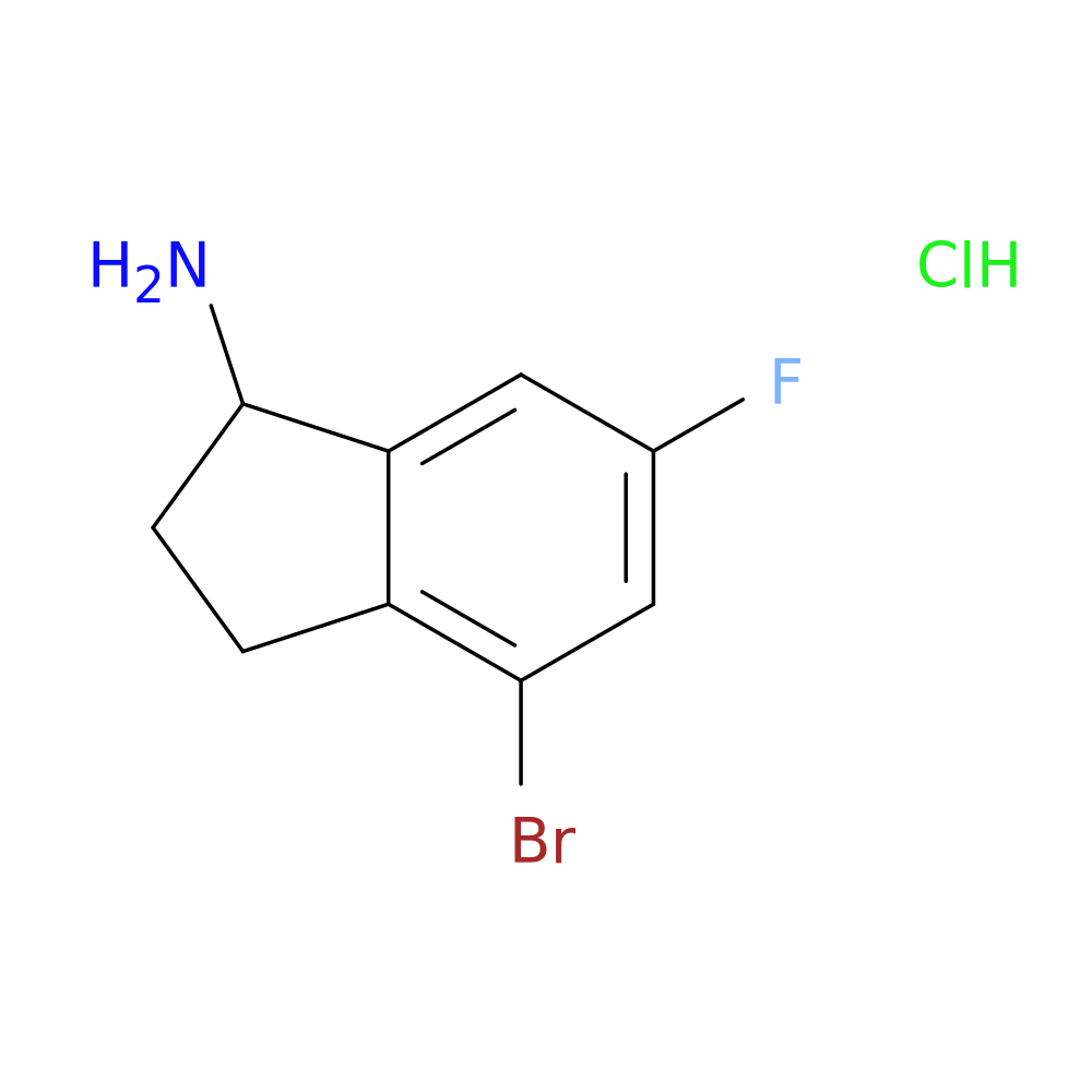 4-bromo-6-fluoro-2,3-dihydro-1H-inden-1-amine hydrochloride