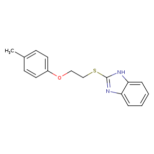 2-([2-(4-Methylphenoxy)ethyl]thio)-1H-benzimidazole