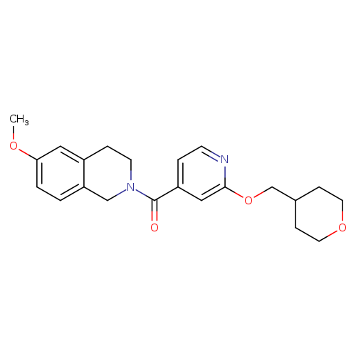 6-methoxy-2-{2-[(oxan-4-yl)methoxy]pyridine-4-carbonyl}-1,2,3,4-tetrahydroisoquinoline