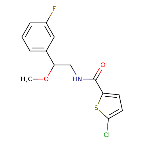 5-chloro-N-[2-(3-fluorophenyl)-2-methoxyethyl]thiophene-2-carboxamide