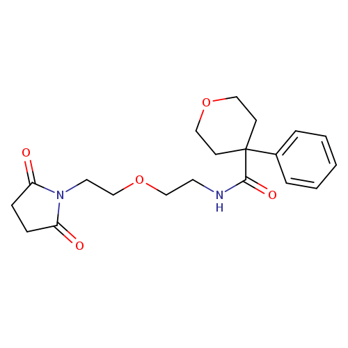 N-{2-[2-(2,5-dioxopyrrolidin-1-yl)ethoxy]ethyl}-4-phenyloxane-4-carboxamide