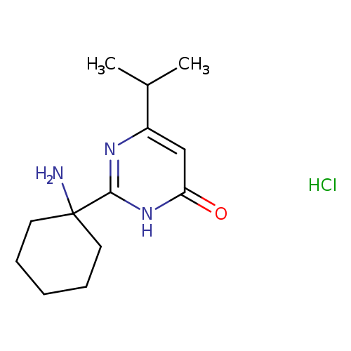 2-(1-aminocyclohexyl)-6-(propan-2-yl)-3,4-dihydropyrimidin-4-one hydrochloride