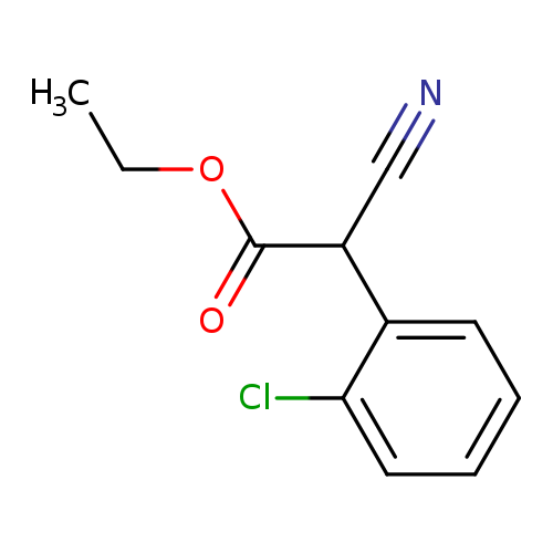 Benzeneacetic acid, 2-chloro-a-cyano-, ethyl ester