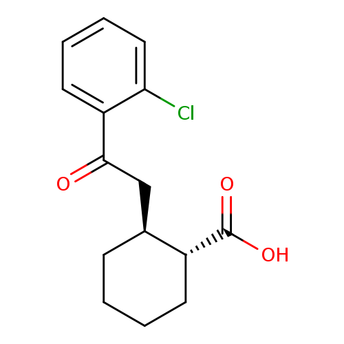 trans-2-[2-(2-Chlorophenyl)-2-oxoethyl]cyclohexane-1-carboxylic acid