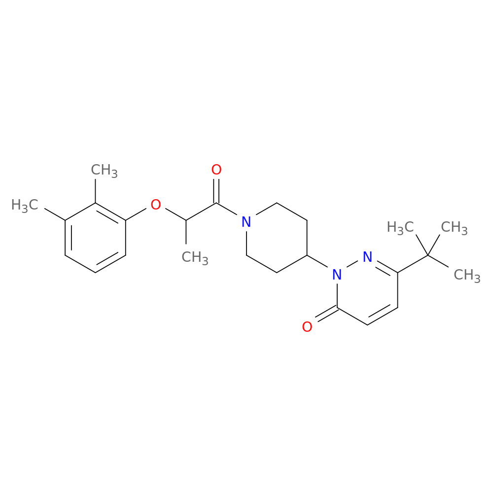 6-tert-butyl-2-{1-[2-(2,3-dimethylphenoxy)propanoyl]piperidin-4-yl}-2,3-dihydropyridazin-3-one