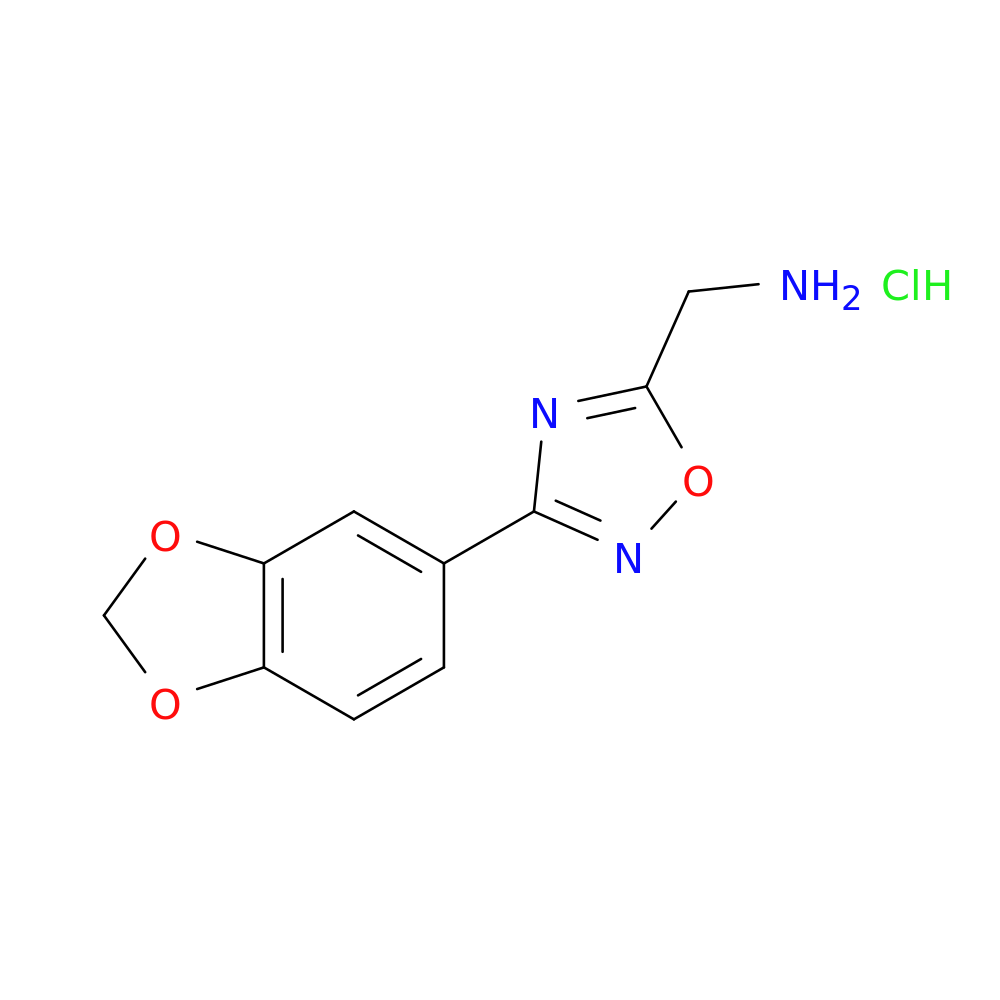 [3-(2H-1,3-benzodioxol-5-yl)-1,2,4-oxadiazol-5-yl]methanamine hydrochloride