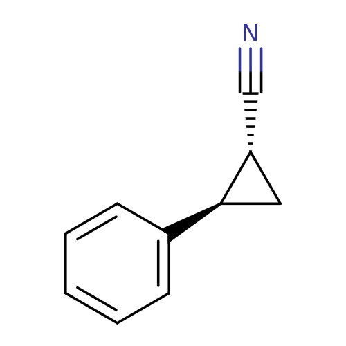 Cyclopropanecarbonitrile, 2-phenyl-, trans-