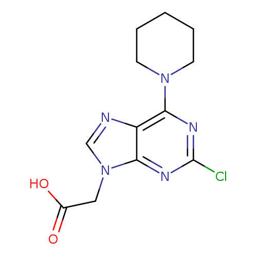 (2-Chloro-6-piperidin-1-yl-9h-purin-9-yl)acetic acid