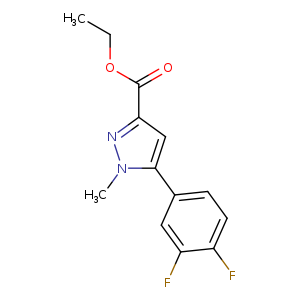 1H-Pyrazole-3-carboxylic acid, 5-(3,4-difluorophenyl)-1-methyl-, ethyl ester