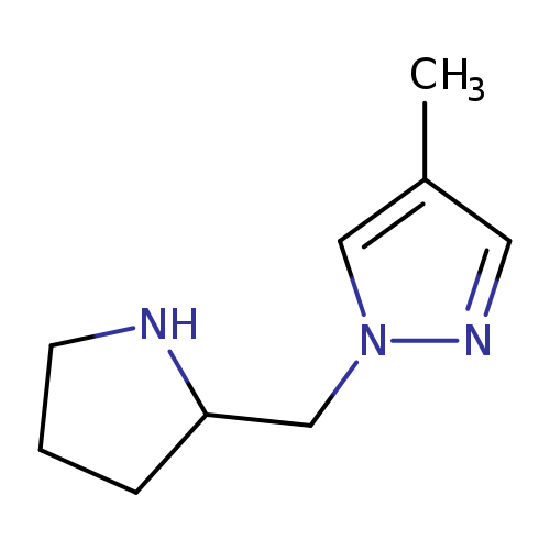 4-methyl-1-(pyrrolidin-2-ylmethyl)-1H-pyrazole