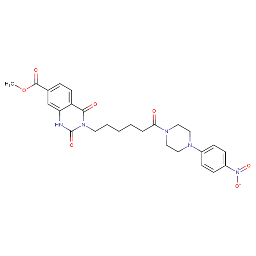 methyl 3-{6-[4-(4-nitrophenyl)piperazin-1-yl]-6-oxohexyl}-2,4-dioxo-1,2,3,4-tetrahydroquinazoline-7-carboxylate