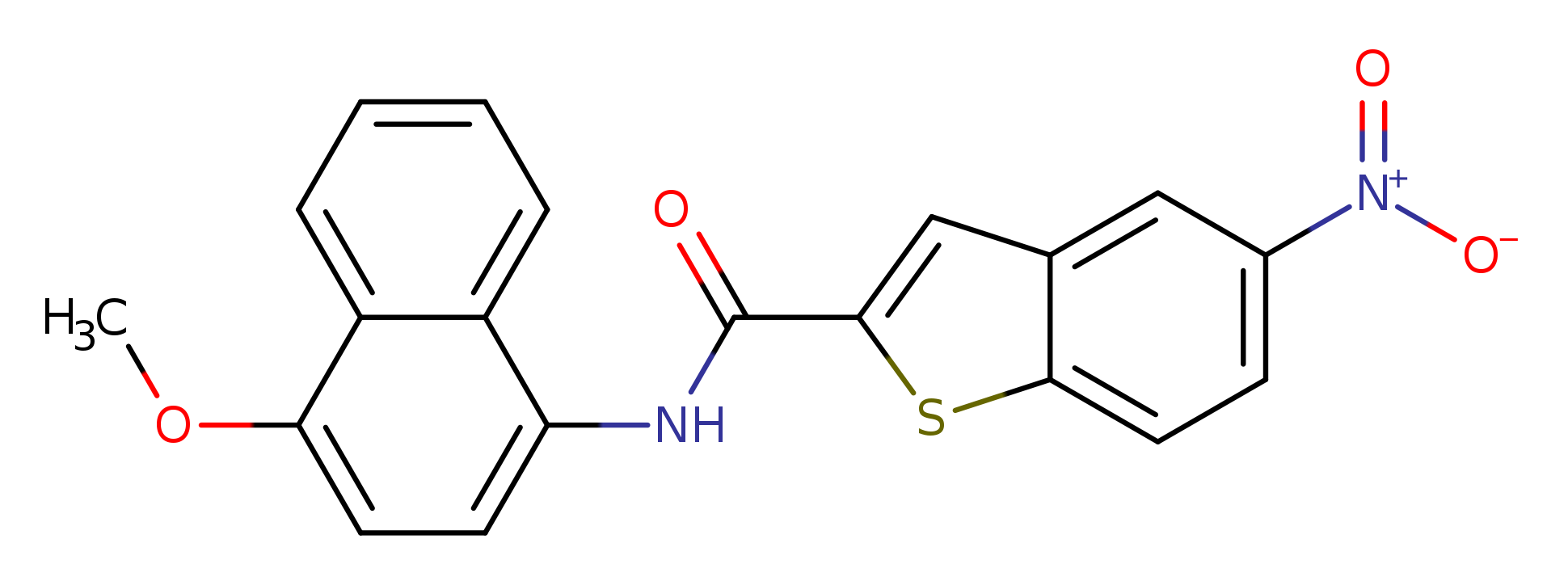N-(4-methoxynaphthalen-1-yl)-5-nitro-1-benzothiophene-2-carboxamide