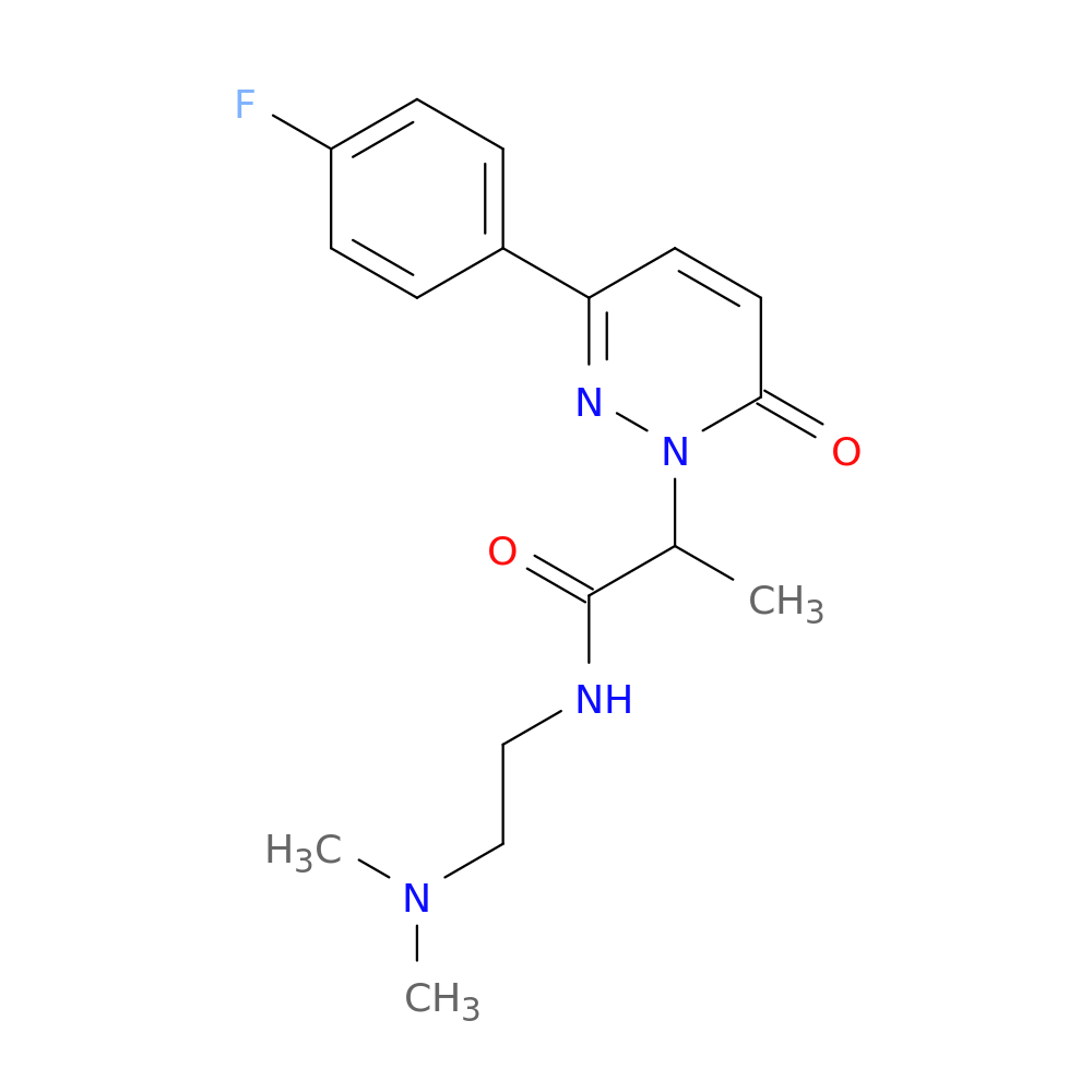 N-[2-(dimethylamino)ethyl]-2-[3-(4-fluorophenyl)-6-oxo-1,6-dihydropyridazin-1-yl]propanamide