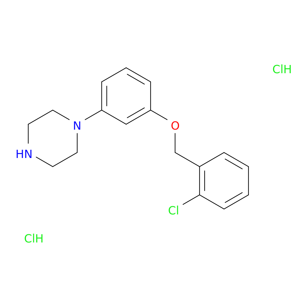 1-{3-[(2-chlorophenyl)methoxy]phenyl}piperazine dihydrochloride
